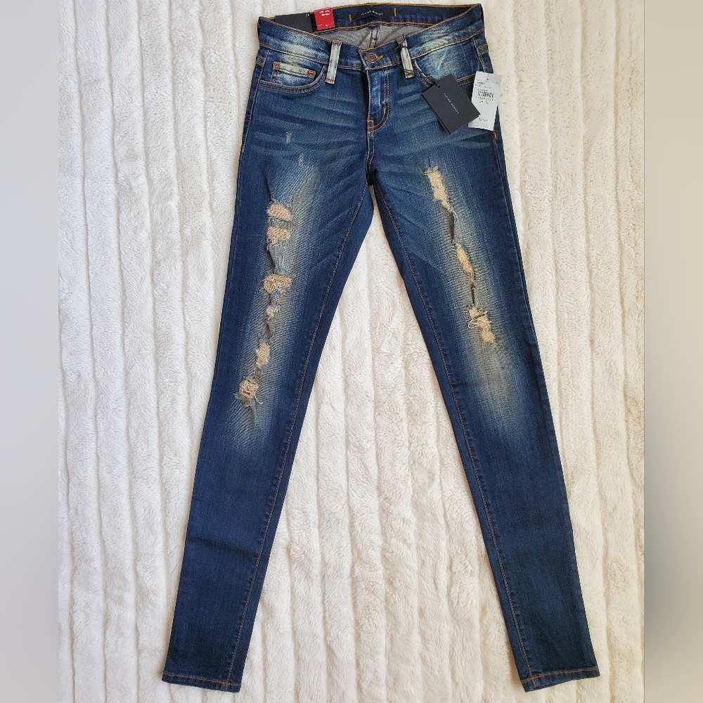 Flying Monkey Low Rise Distressed Skinny Jean - Picture 4 of 8